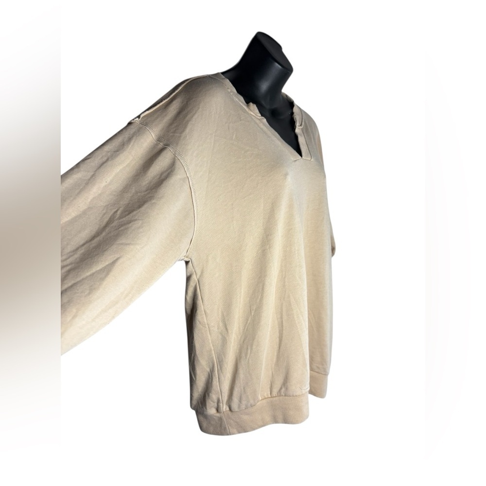 ARIAT WOMENS UNWIND
SWEATSHIRT TANNIN Beige Top sweater sz M - Picture 9 of 13